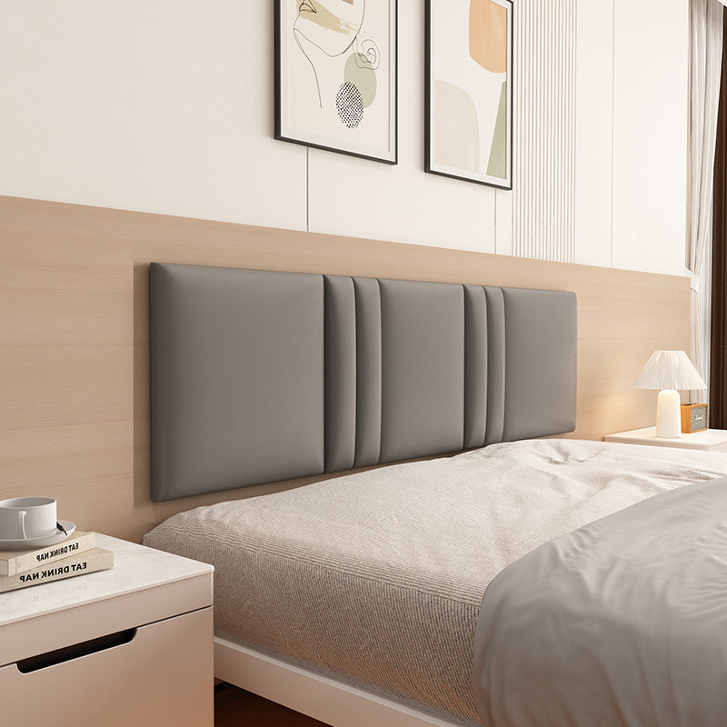 Ταπετσαρισμένο κεφαλάρι κρεβατοκάμαρας με περιμετρική επένδυση τοίχου σε στυλ ταταμί – ύφασμα, για σαλόνι, γαμήλιο σχεδιασμό