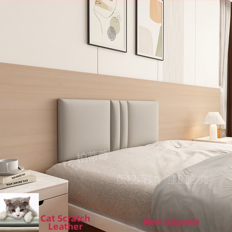 Ταπετσαρισμένο κεφαλάρι κρεβατοκάμαρας με περιμετρική επένδυση τοίχου σε στυλ ταταμί – ύφασμα, για σαλόνι, γαμήλιο σχεδιασμό