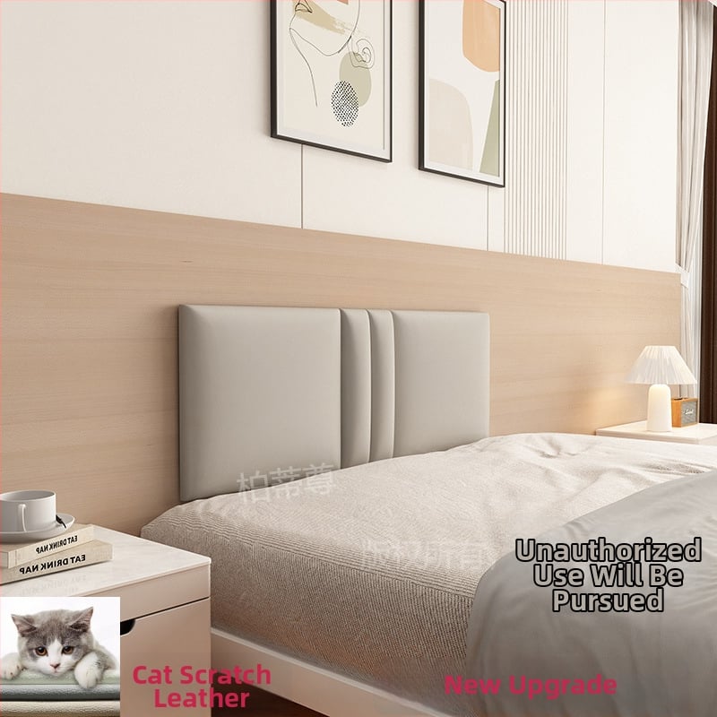 Ταπετσαρισμένο κεφαλάρι κρεβατοκάμαρας με περιμετρική επένδυση τοίχου σε στυλ ταταμί – ύφασμα, για σαλόνι, γαμήλιο σχεδιασμό