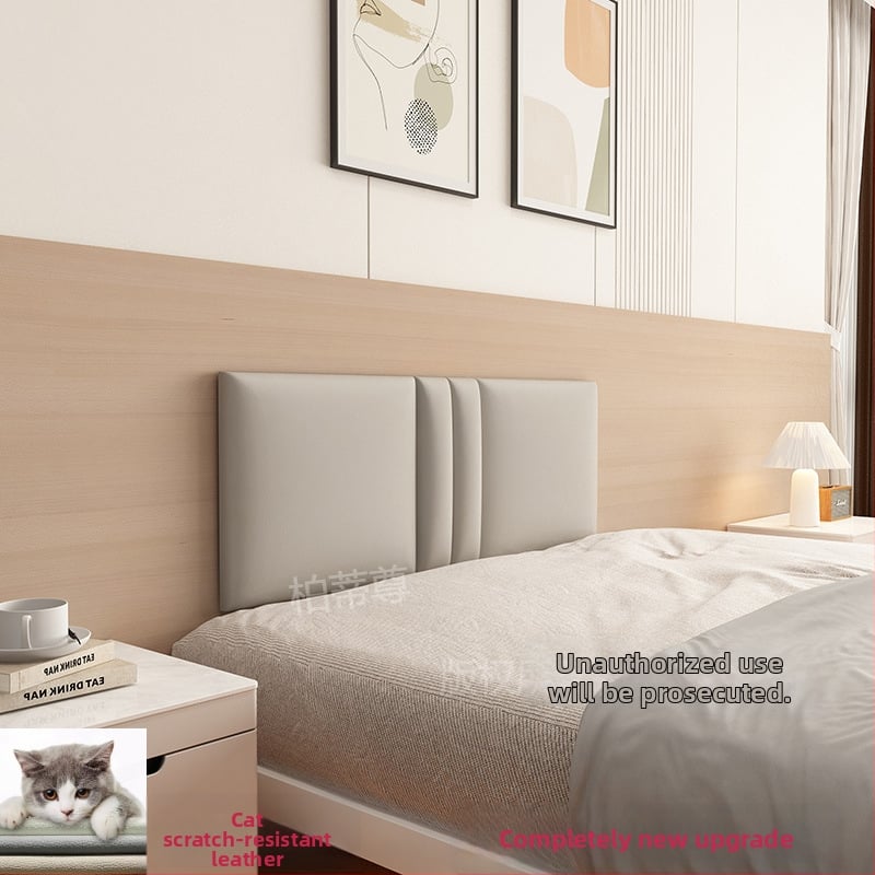 Ταπετσαρισμένο κεφαλάρι κρεβατοκάμαρας με περιμετρική επένδυση τοίχου σε στυλ ταταμί – ύφασμα, για σαλόνι, γαμήλιο σχεδιασμό