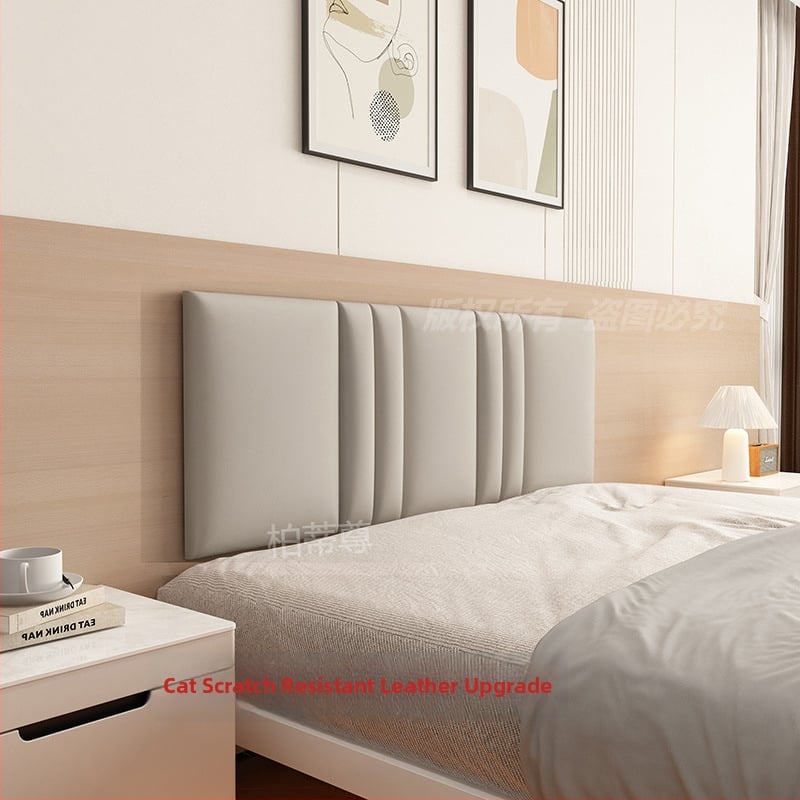 Ταπετσαρισμένο κεφαλάρι κρεβατοκάμαρας με περιμετρική επένδυση τοίχου σε στυλ ταταμί – ύφασμα, για σαλόνι, γαμήλιο σχεδιασμό