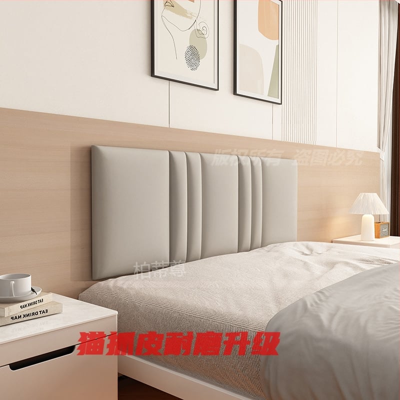 Ταπετσαρισμένο κεφαλάρι κρεβατοκάμαρας με περιμετρική επένδυση τοίχου σε στυλ ταταμί – ύφασμα, για σαλόνι, γαμήλιο σχεδιασμό