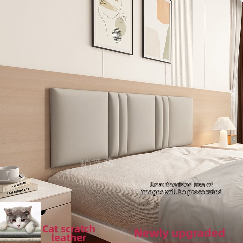 Ταπετσαρισμένο κεφαλάρι κρεβατοκάμαρας με περιμετρική επένδυση τοίχου σε στυλ ταταμί – ύφασμα, για σαλόνι, γαμήλιο σχεδιασμό