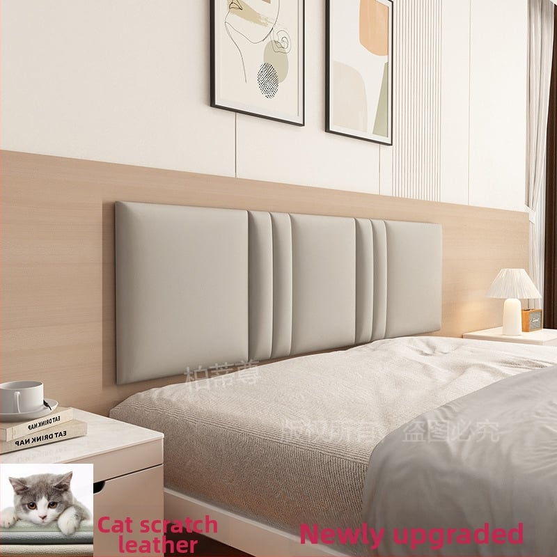 Ταπετσαρισμένο κεφαλάρι κρεβατοκάμαρας με περιμετρική επένδυση τοίχου σε στυλ ταταμί – ύφασμα, για σαλόνι, γαμήλιο σχεδιασμό