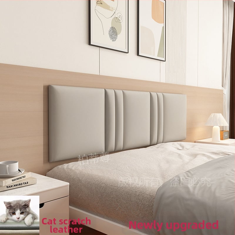 Ταπετσαρισμένο κεφαλάρι κρεβατοκάμαρας με περιμετρική επένδυση τοίχου σε στυλ ταταμί – ύφασμα, για σαλόνι, γαμήλιο σχεδιασμό