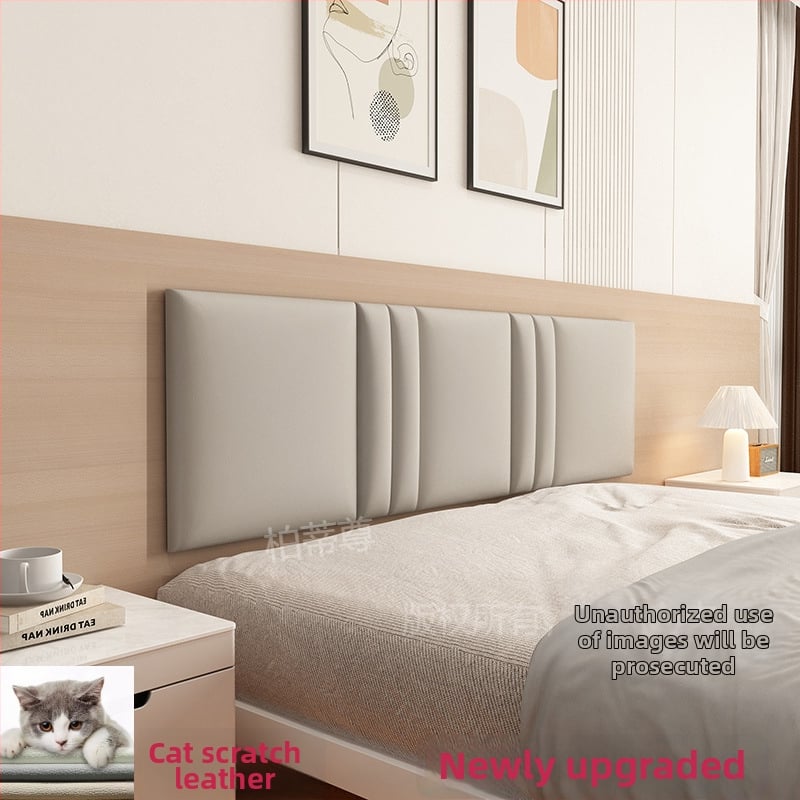 Ταπετσαρισμένο κεφαλάρι κρεβατοκάμαρας με περιμετρική επένδυση τοίχου σε στυλ ταταμί – ύφασμα, για σαλόνι, γαμήλιο σχεδιασμό