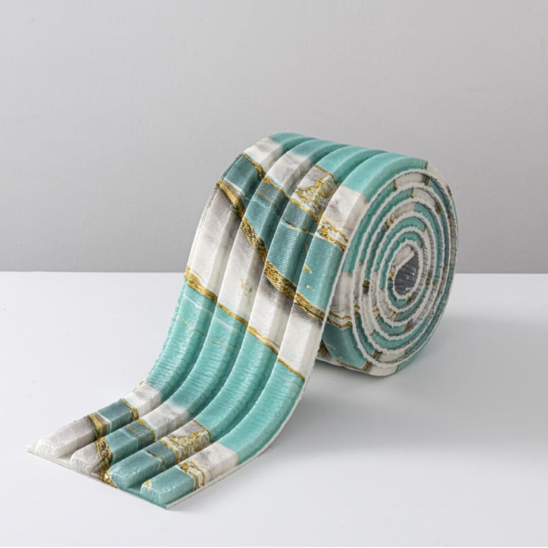 Стенен PVC стикер, водоустойчив и маслоустойчив, еднотонна текстура, 1 бр., модерен 3D стенен панел за дневна и спалня