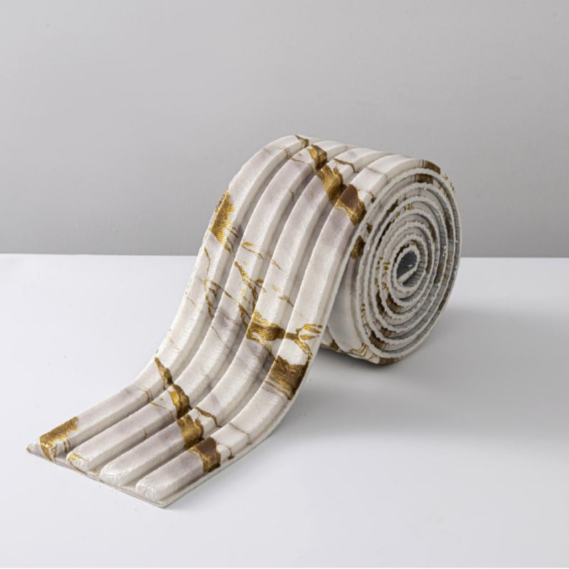 Стенен PVC стикер, водоустойчив и маслоустойчив, еднотонна текстура, 1 бр., модерен 3D стенен панел за дневна и спалня