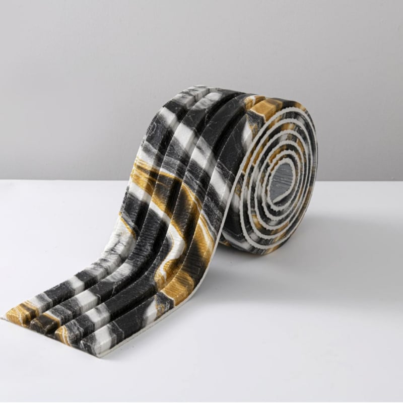 Стенен PVC стикер, водоустойчив и маслоустойчив, еднотонна текстура, 1 бр., модерен 3D стенен панел за дневна и спалня