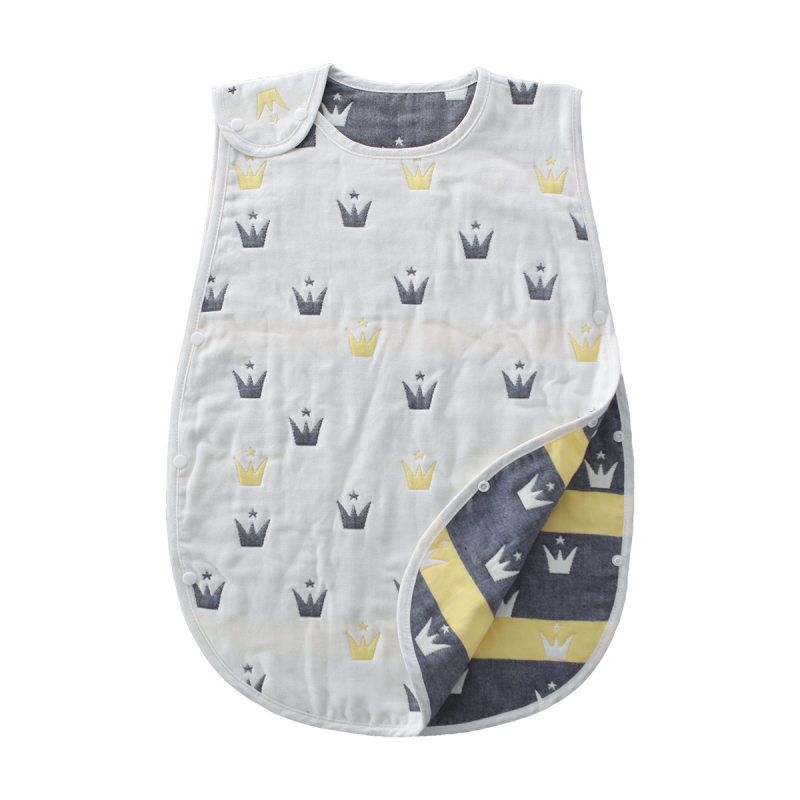 Kūdikių miego maišelis iš 100% medvilnės, šešių sluoksnių marlė, anti-kick quilt, japonų/korėjiečių stilius, svoris iki 0,5 kg, pritaikomas