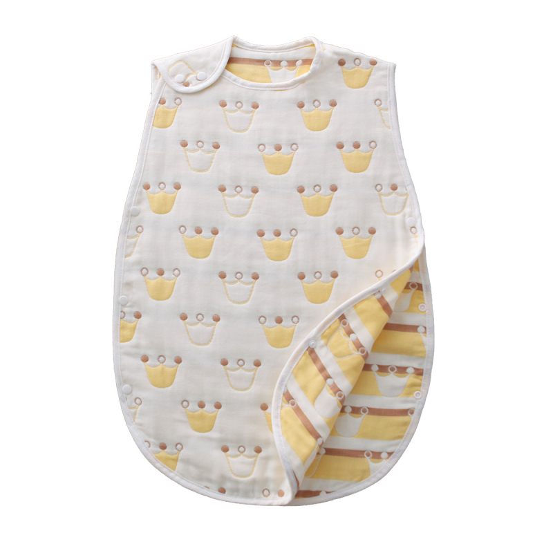 Kūdikių miego maišelis iš 100% medvilnės, šešių sluoksnių marlė, anti-kick quilt, japonų/korėjiečių stilius, svoris iki 0,5 kg, pritaikomas