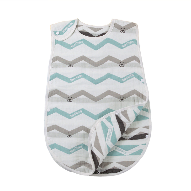 Kūdikių miego maišelis iš 100% medvilnės, šešių sluoksnių marlė, anti-kick quilt, japonų/korėjiečių stilius, svoris iki 0,5 kg, pritaikomas