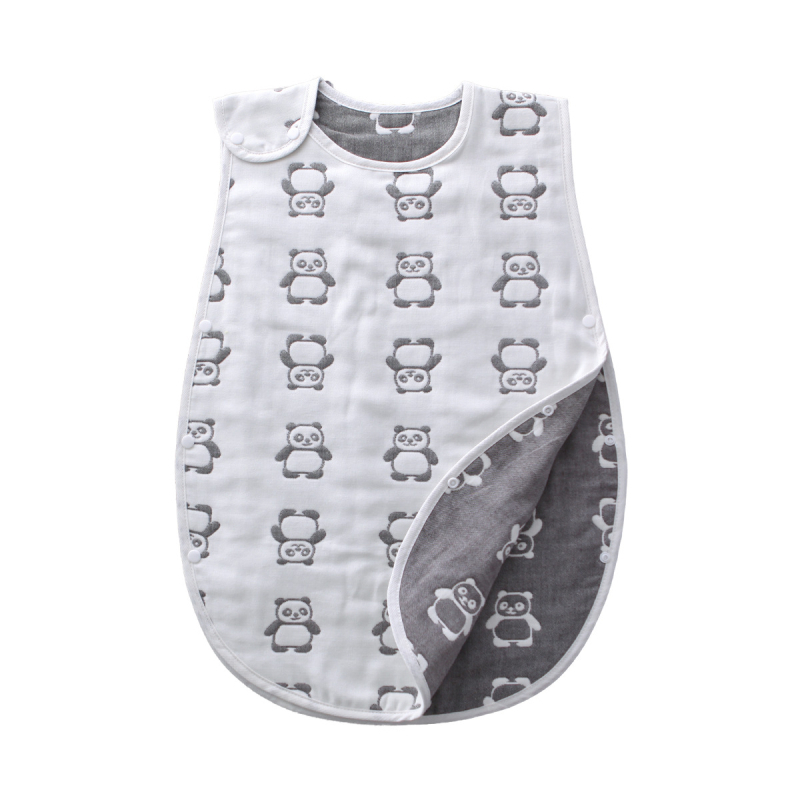 Kūdikių miego maišelis iš 100% medvilnės, šešių sluoksnių marlė, anti-kick quilt, japonų/korėjiečių stilius, svoris iki 0,5 kg, pritaikomas