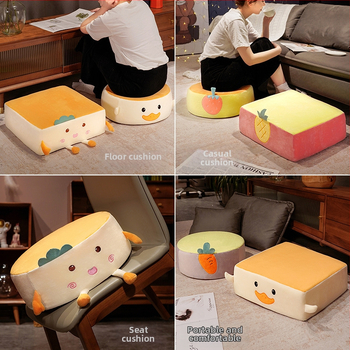 Детска повдигаща подложка за столче за хранене, аннимационен стил, кристален велур, пълнеж с висока плътност, персонализиране