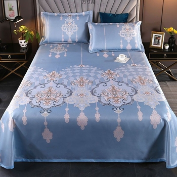 Ice-silk vėsinantis lovos kilimėlis, skalbiasi mašinoje, 3 dalių rinkinys, chemijos pluoštas