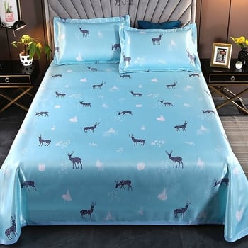 Ice-silk vėsinantis lovos kilimėlis, skalbiasi mašinoje, 3 dalių rinkinys, chemijos pluoštas