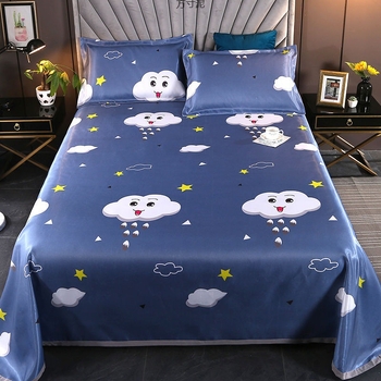 Ice-silk vėsinantis lovos kilimėlis, skalbiasi mašinoje, 3 dalių rinkinys, chemijos pluoštas