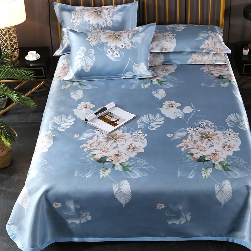 Ice-silk vėsinantis lovos kilimėlis, skalbiasi mašinoje, 3 dalių rinkinys, chemijos pluoštas