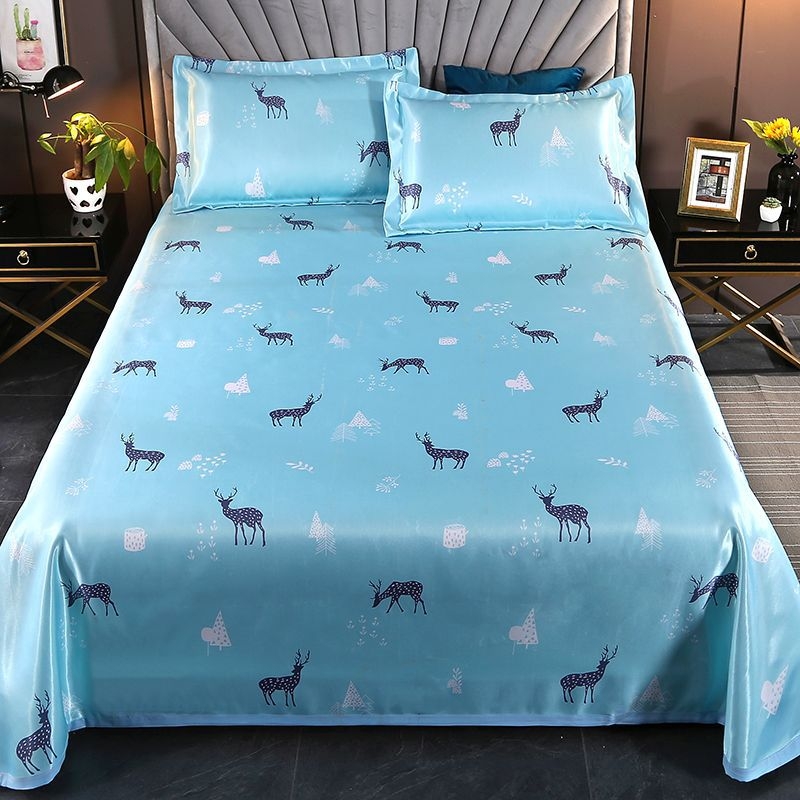 Ice-silk vėsinantis lovos kilimėlis, skalbiasi mašinoje, 3 dalių rinkinys, chemijos pluoštas