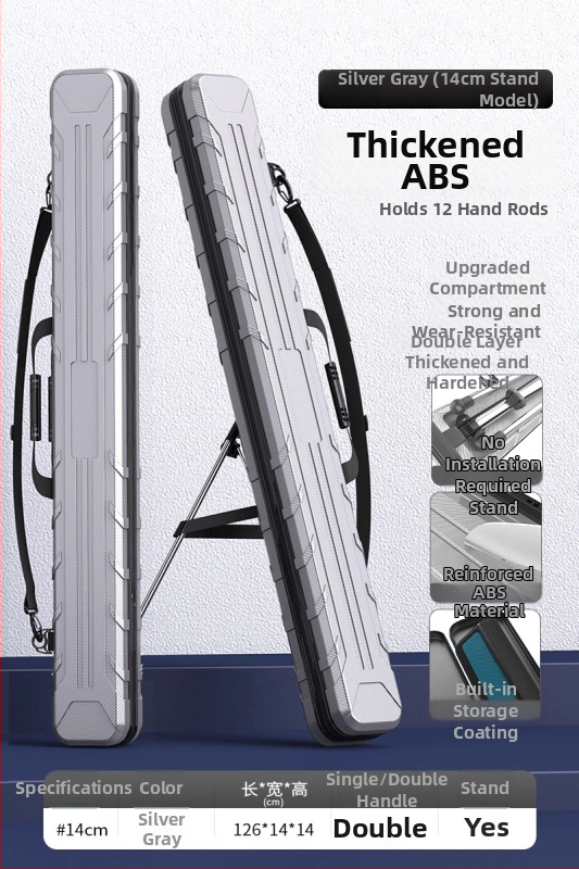 EVA риболовна чанта с твърд корпус за пръчки, водоустойчива и преносима