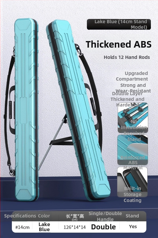 EVA риболовна чанта с твърд корпус за пръчки, водоустойчива и преносима