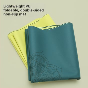 Йога мат PU естествен каучук, дебелина 1.5 мм, Дизайн: стилова линия, Марка: Other