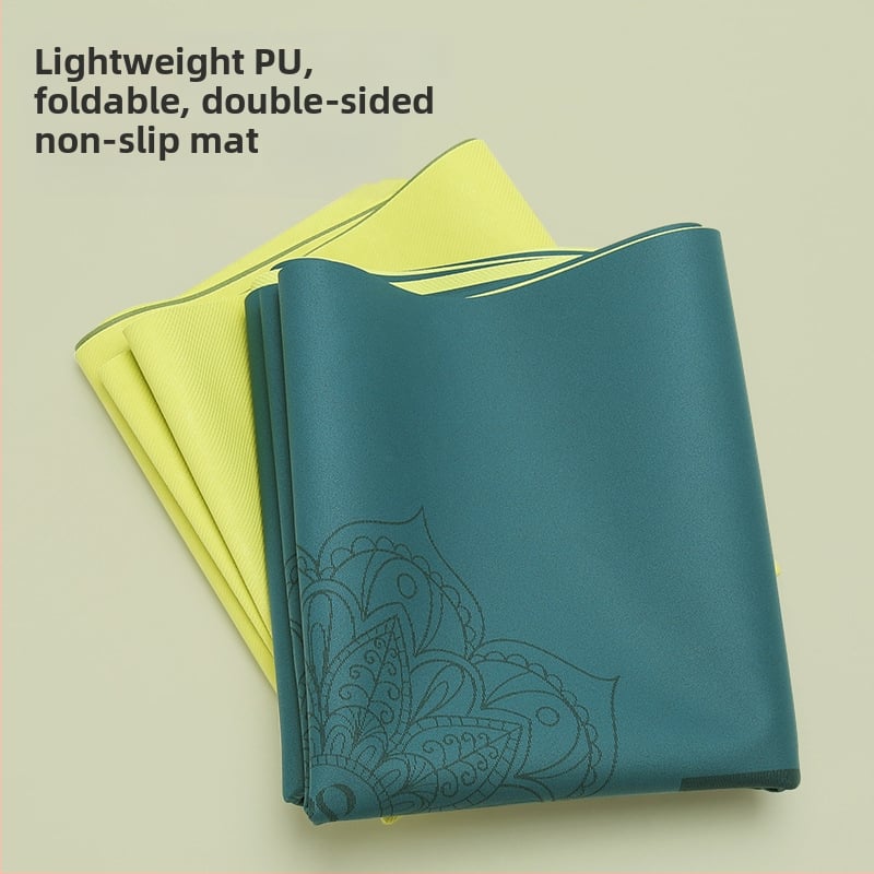 Йога мат PU естествен каучук, дебелина 1.5 мм, Дизайн: стилова линия, Марка: Other