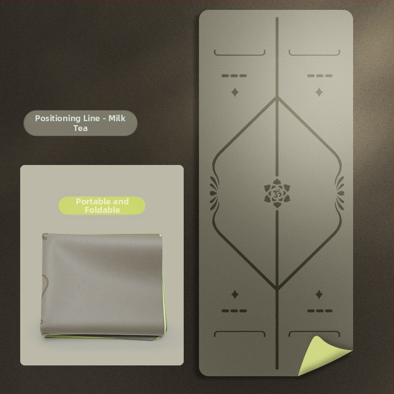 Йога мат PU естествен каучук, дебелина 1.5 мм, Дизайн: стилова линия, Марка: Other