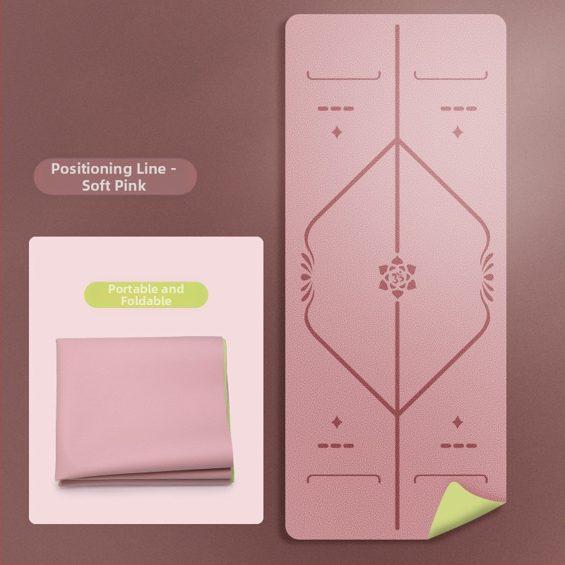 Йога мат PU естествен каучук, дебелина 1.5 мм, Дизайн: стилова линия, Марка: Other