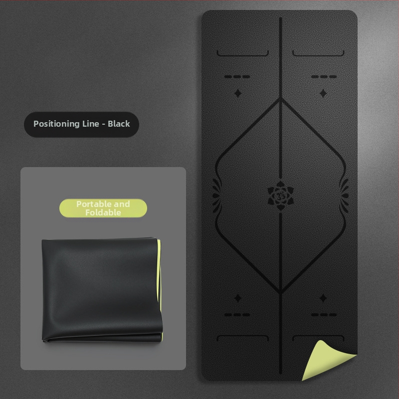 Йога мат PU естествен каучук, дебелина 1.5 мм, Дизайн: стилова линия, Марка: Other