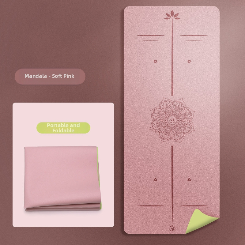 Йога мат PU естествен каучук, дебелина 1.5 мм, Дизайн: стилова линия, Марка: Other