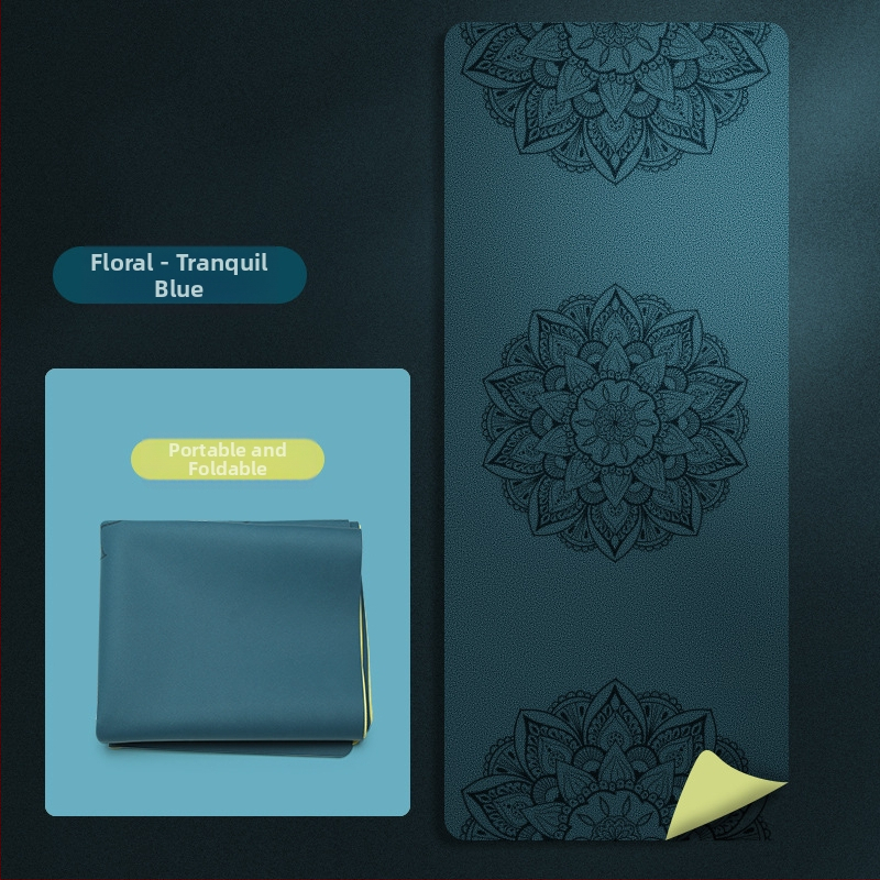 Йога мат PU естествен каучук, дебелина 1.5 мм, Дизайн: стилова линия, Марка: Other