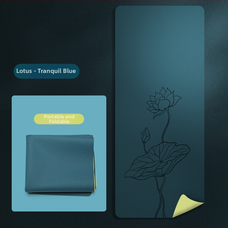 Йога мат PU естествен каучук, дебелина 1.5 мм, Дизайн: стилова линия, Марка: Other