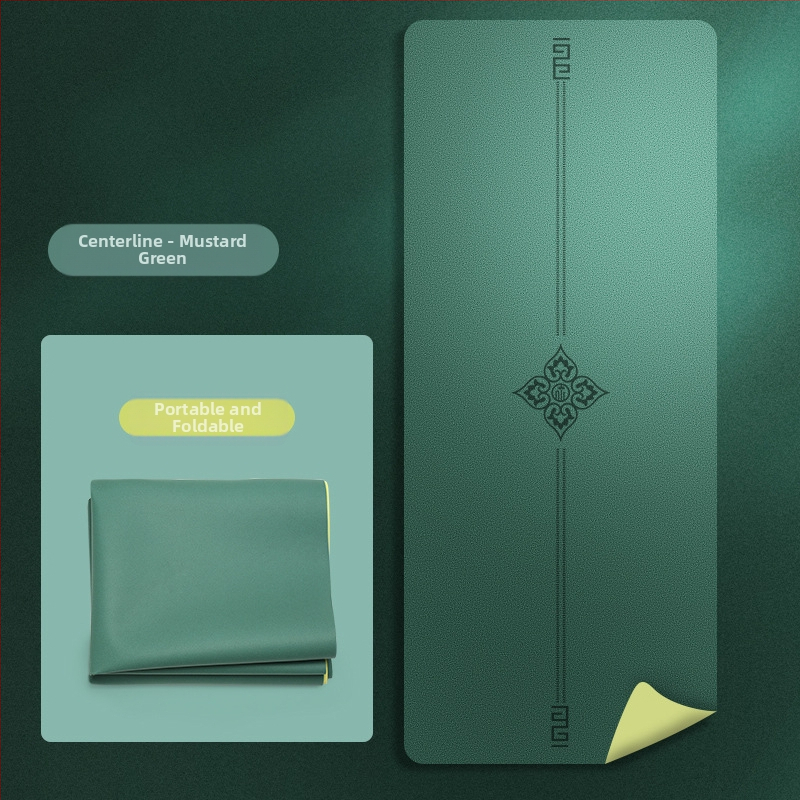 Йога мат PU естествен каучук, дебелина 1.5 мм, Дизайн: стилова линия, Марка: Other