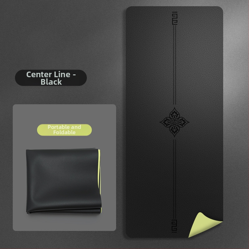 Йога мат PU естествен каучук, дебелина 1.5 мм, Дизайн: стилова линия, Марка: Other