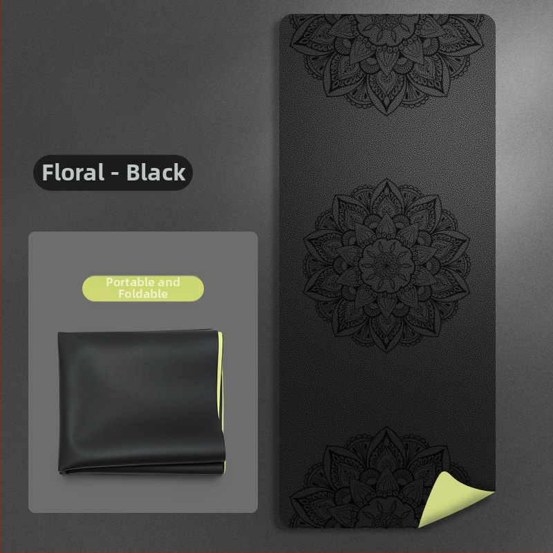 Йога мат PU естествен каучук, дебелина 1.5 мм, Дизайн: стилова линия, Марка: Other