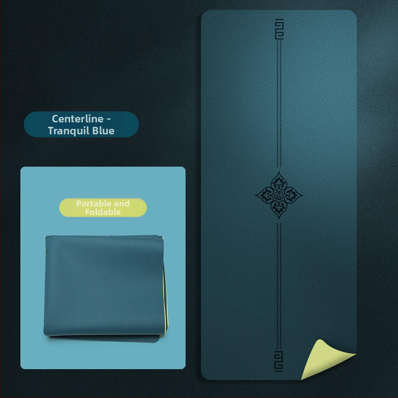 Йога мат PU естествен каучук, дебелина 1.5 мм, Дизайн: стилова линия, Марка: Other