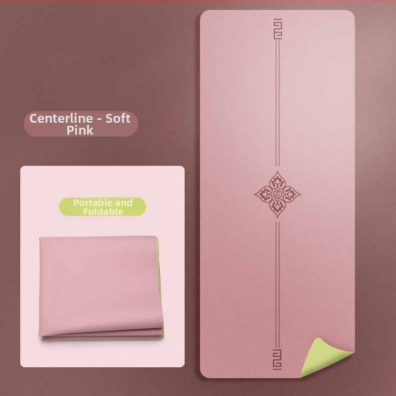 Йога мат PU естествен каучук, дебелина 1.5 мм, Дизайн: стилова линия, Марка: Other