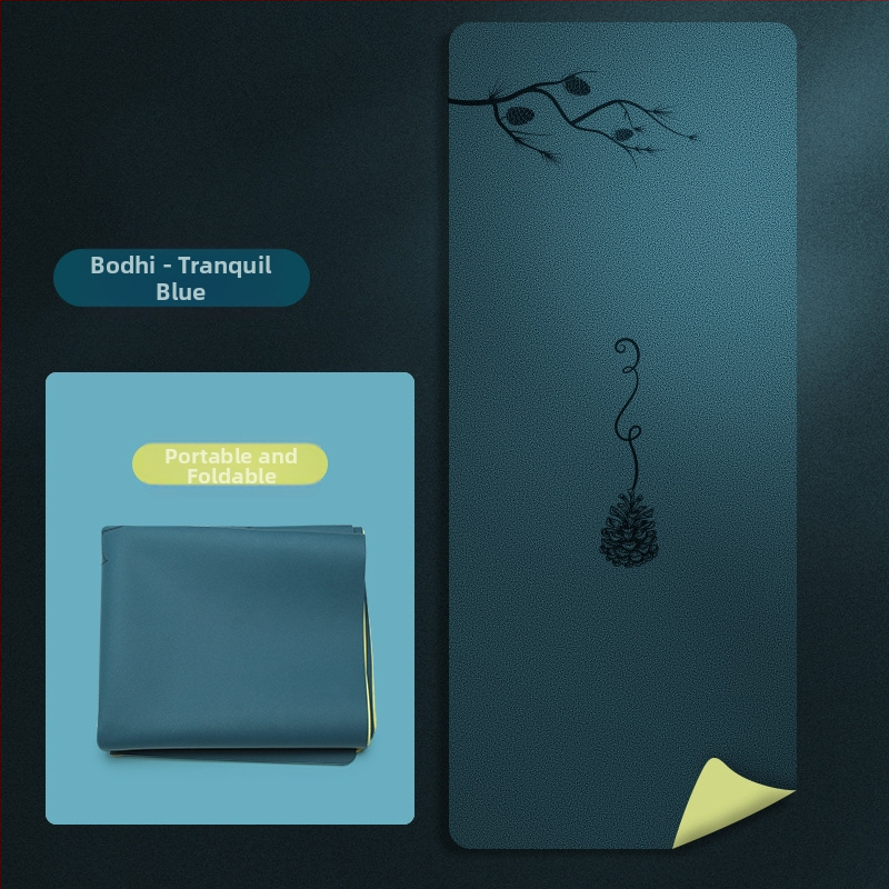 Йога мат PU естествен каучук, дебелина 1.5 мм, Дизайн: стилова линия, Марка: Other