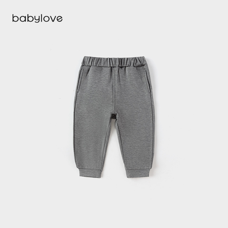 Vaikų kelnės, medvilnė, universalus stilius, vidutinio juosmens su elastine juostele, karikatūros raštas