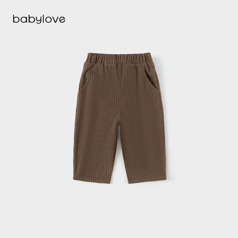 Vaikų kelnės, medvilnė, universalus stilius, vidutinio juosmens su elastine juostele, karikatūros raštas