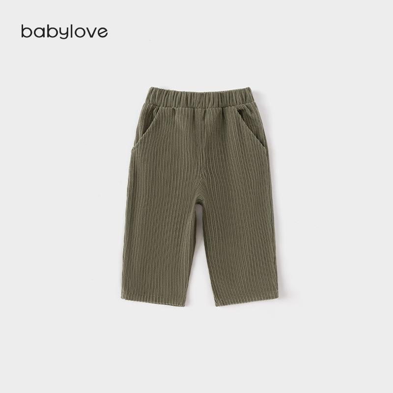 Vaikų kelnės, medvilnė, universalus stilius, vidutinio juosmens su elastine juostele, karikatūros raštas