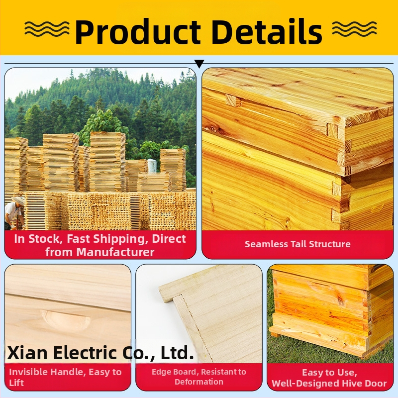 Algajate mesinduse komplekt: 10-rahmliline mesi jaht standardse männipuidust, 7 lõpetatud pesa-raamiga