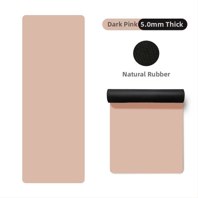 Йога постелка Miska (PU и естествен каучук, 5 мм дебелина, 3000 г, геометричен принт)