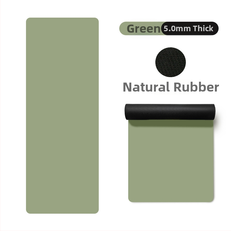 Йога постелка Miska (PU и естествен каучук, 5 мм дебелина, 3000 г, геометричен принт)