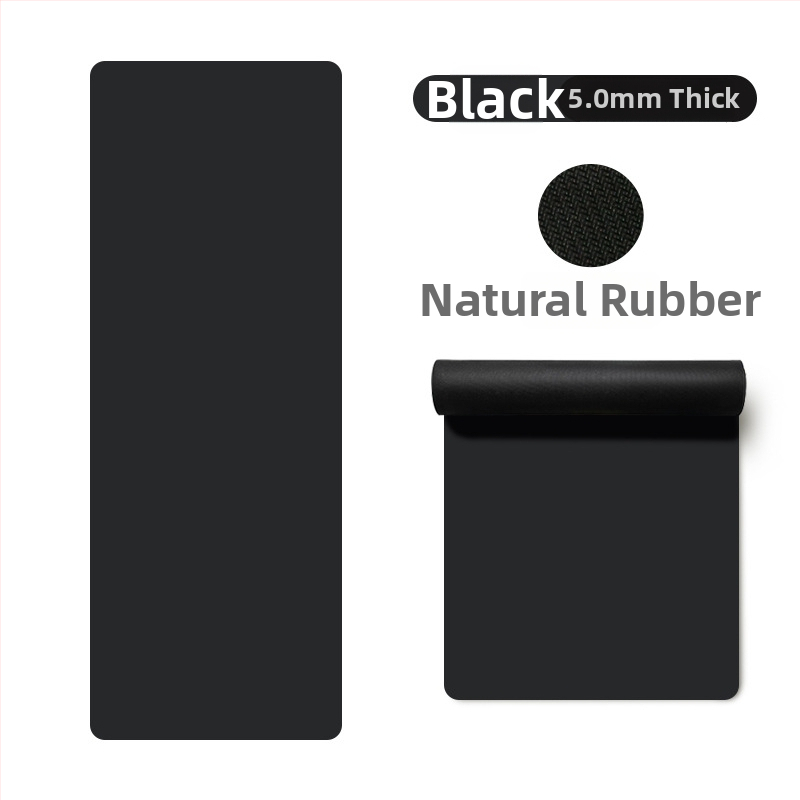 Йога постелка Miska (PU и естествен каучук, 5 мм дебелина, 3000 г, геометричен принт)