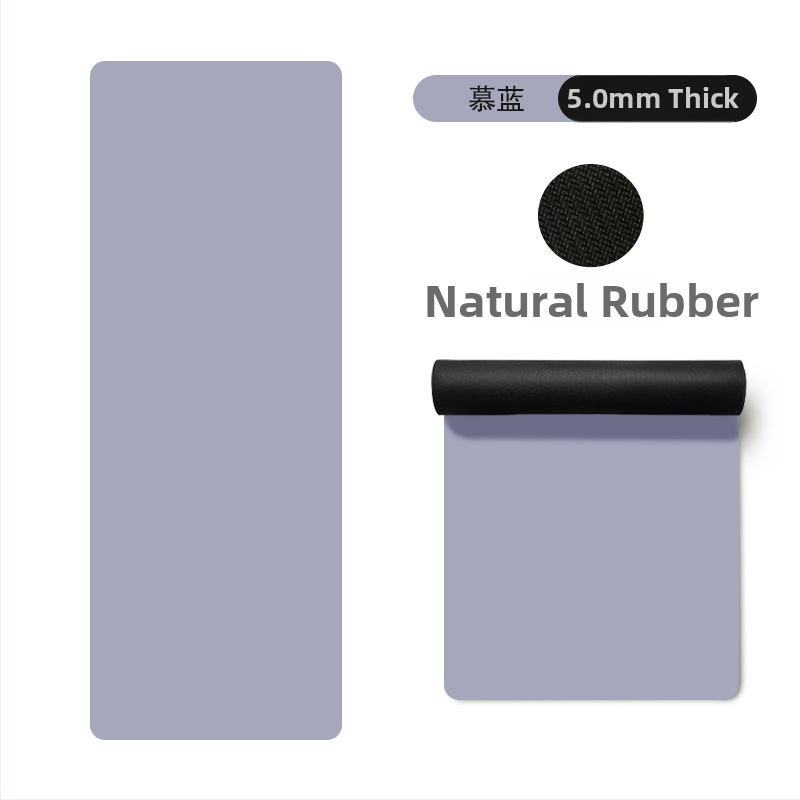 Йога постелка Miska (PU и естествен каучук, 5 мм дебелина, 3000 г, геометричен принт)