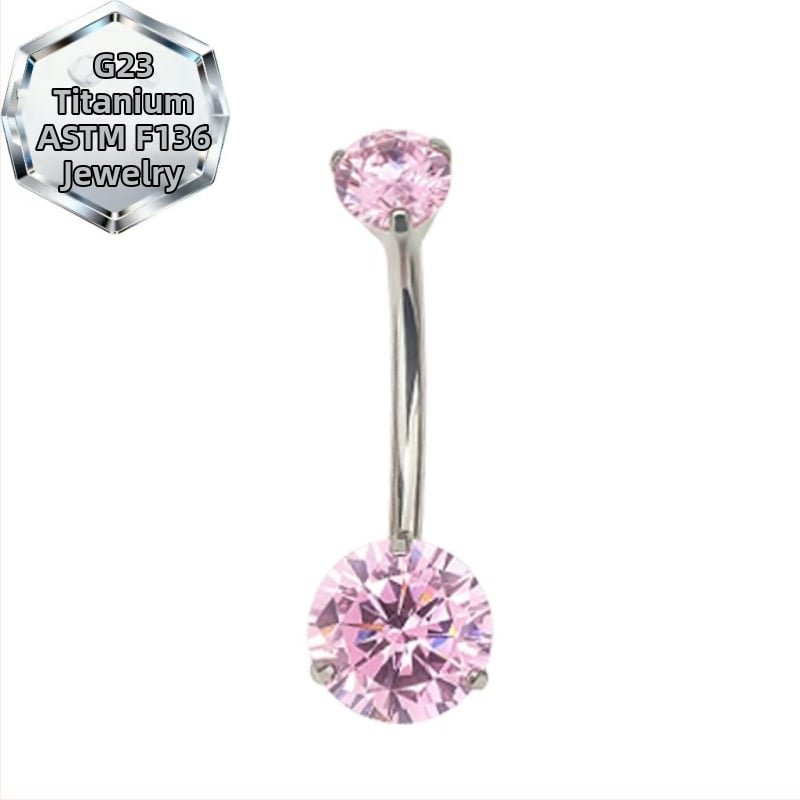 Kahepealine nabasõrmus – titaani sulam, 5A tsirkoon, geomeetriline kuju, teemandi töötlus, sisemine spiraal