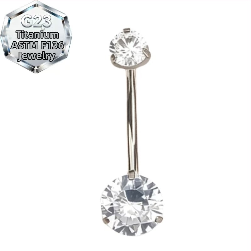 Kahepealine nabasõrmus – titaani sulam, 5A tsirkoon, geomeetriline kuju, teemandi töötlus, sisemine spiraal