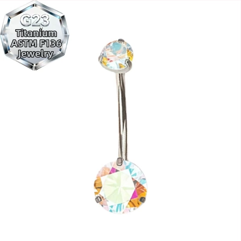 Kahepealine nabasõrmus – titaani sulam, 5A tsirkoon, geomeetriline kuju, teemandi töötlus, sisemine spiraal